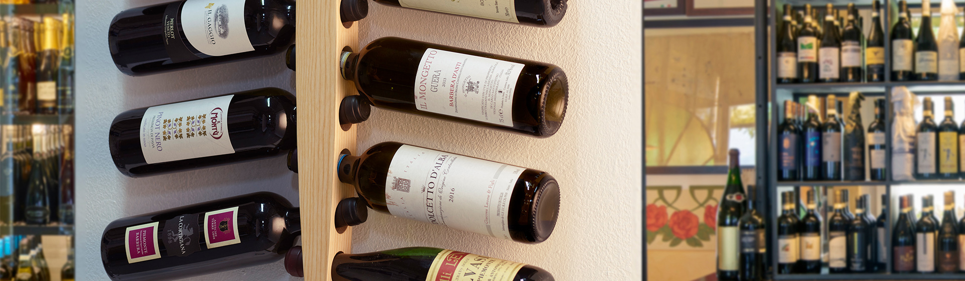 Enoteca 壁挂式酒架浅色（BS-11)